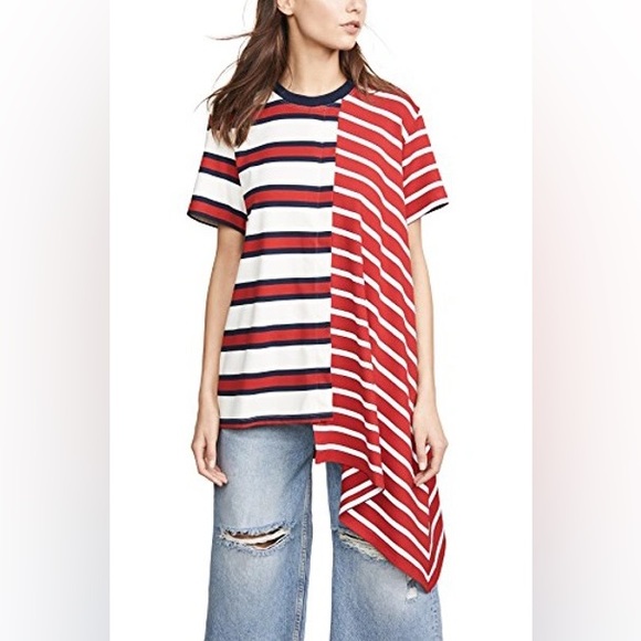 Monse Asymmetrical Rugby Tee XS - Picture 5 of 12